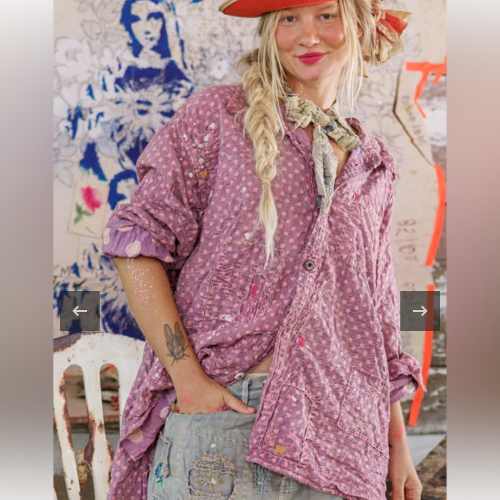 Magnolia Pearl Pink Polka Dot Utility Jacket